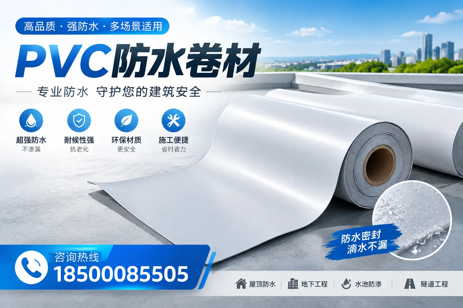 PVC防水卷材的市场竞争分析，海东品牌选择参考